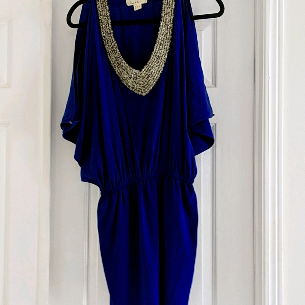 Nicole Miller blue dress